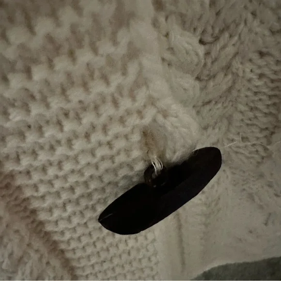 Aran Crafts Cream Cable Knit Cardigan - Picture 7 of 7